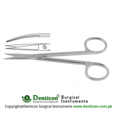 Small Model Operating Scissor Curved - Sharp/Sharp Stainless Steel, 12 cm - 4 3/4"